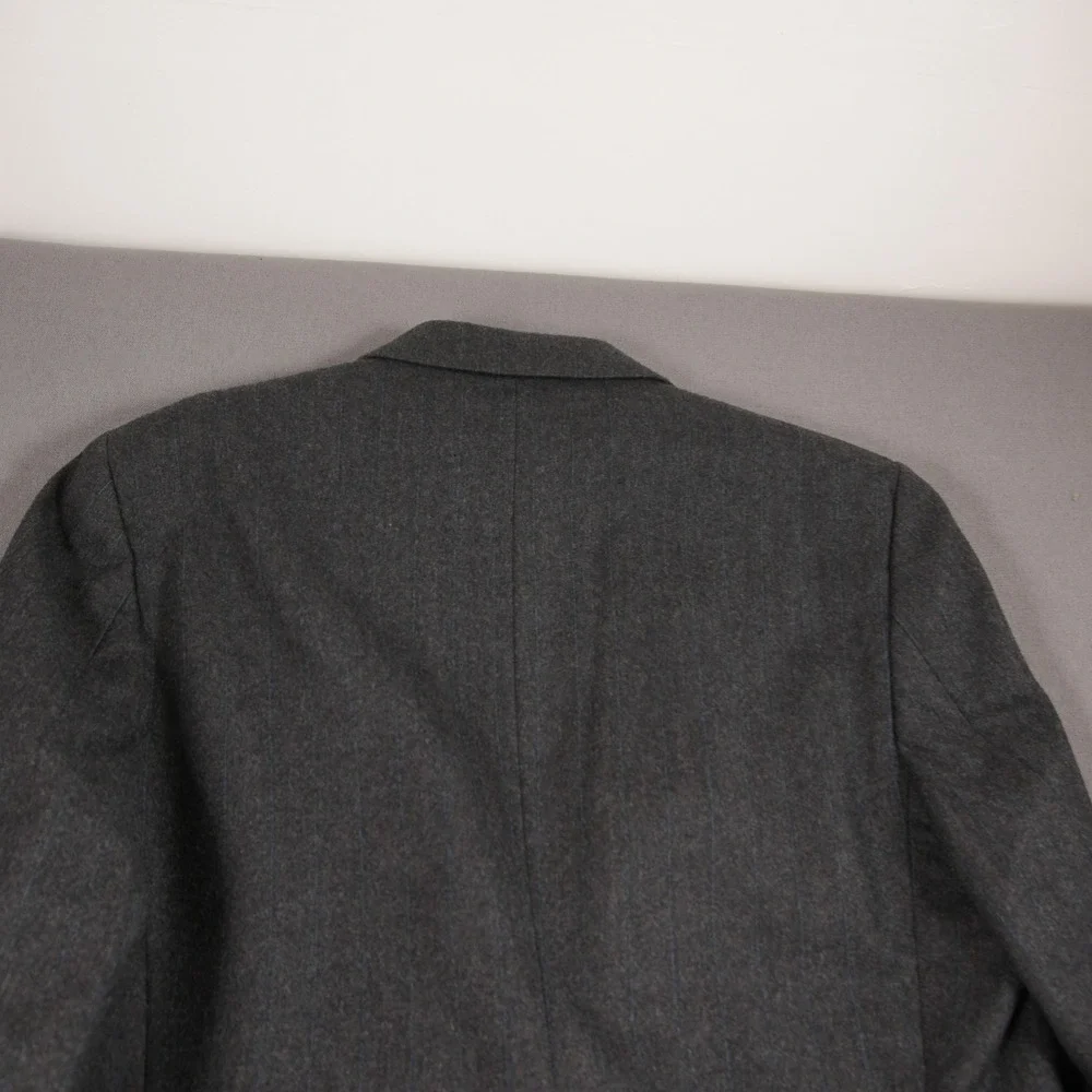 Yves Saint Laurent Pinstripe Virgin Wool Made in France Men Blazer Size 42L